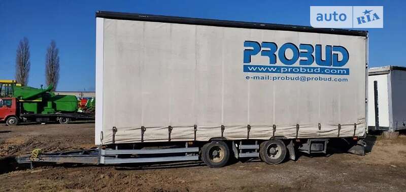 Тентованный борт (штора) - прицеп Samro 2EC16 1991 в Луцке