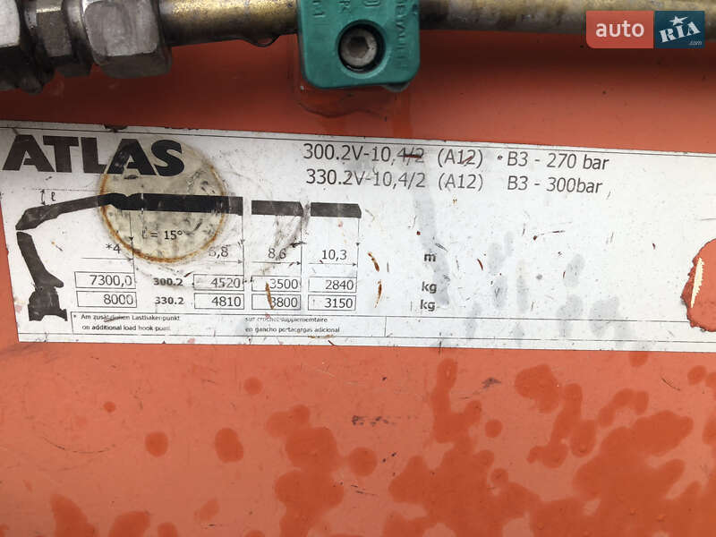 Кран-манипулятор Atlas Atlas 2011 в Трускавце Кран-манипулятор Atlas Atlas 2011 в Трускавце