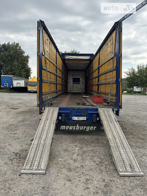 Тентованный борт (штора) - полуприцеп Meusburger MPS 2003 в Березане