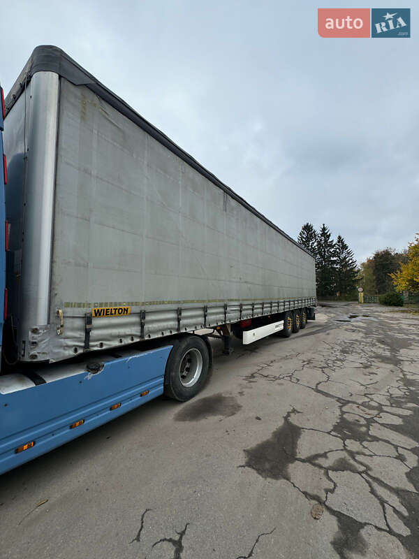 Тентований борт (штора) - напівпричіп Wielton NS-3 2014 в Маньківці