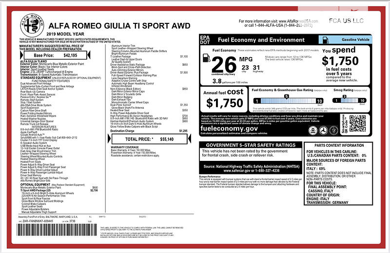 Седан Alfa Romeo Giulia 2018 в Киеве