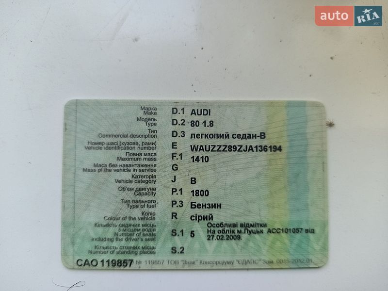 Audi 80 1988
