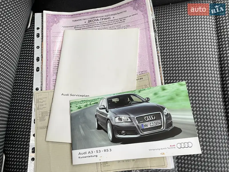 Хэтчбек Audi A3 2011 в Львове документ 2 фото Хэтчбек Audi A3 2011 в Львове документ