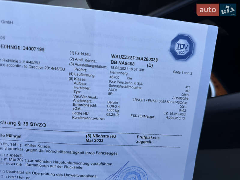 Хэтчбек Audi A3 2006 в Виннице