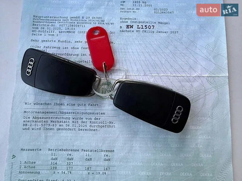 Хетчбек Audi A3 2005 в Полтаві документ