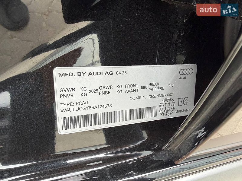Седан Audi A3 2025 в Львове