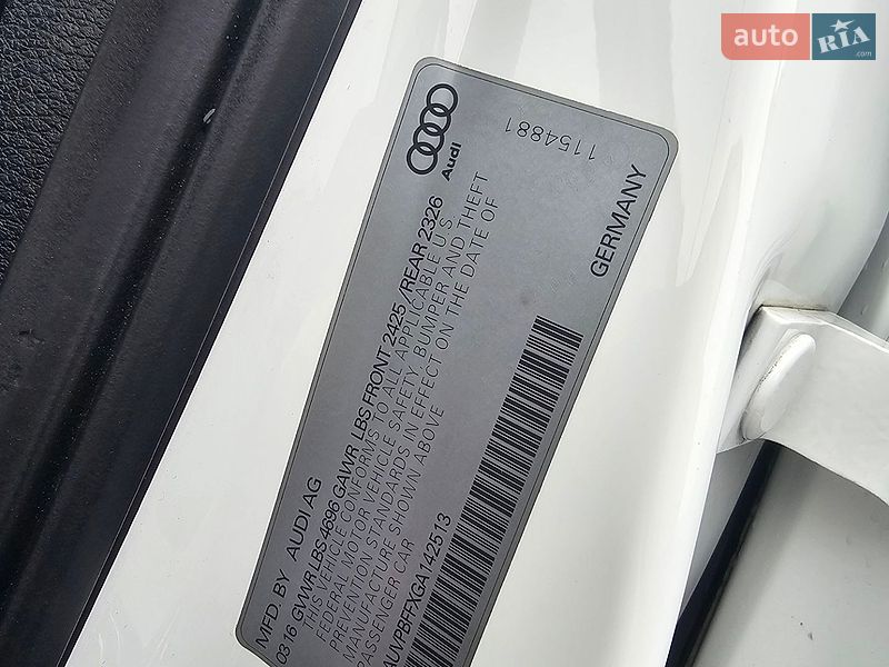 Хетчбек Audi A3 2016 в Рівному