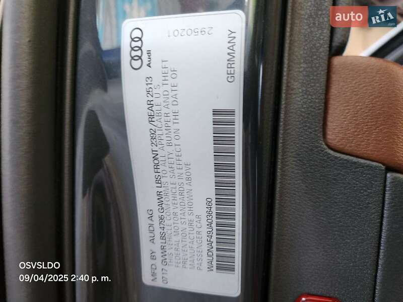 Седан Audi A4 2018 в Києві