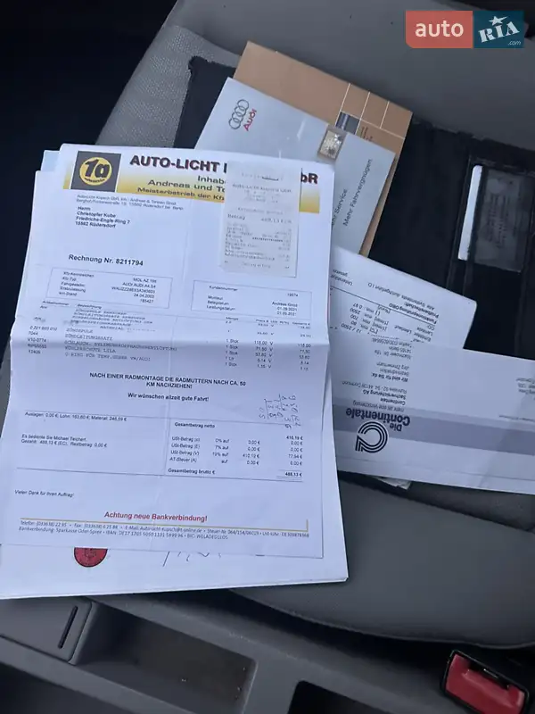 Седан Audi A4 2003 в Збараже документ