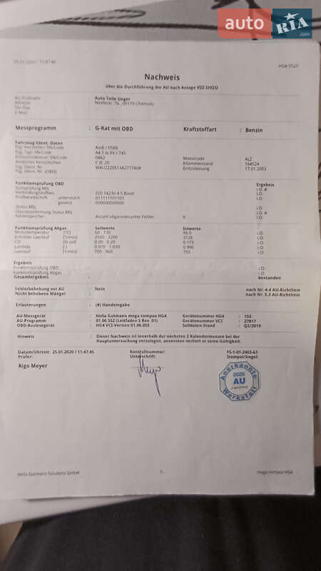 Седан Audi A4 2003 в Вінниці