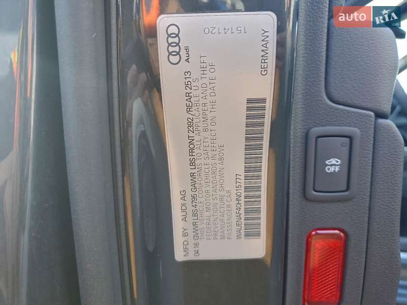 Седан Audi A4 2017 в Львові