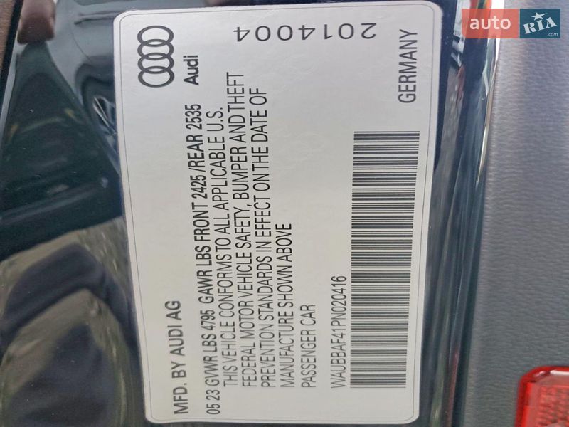 Седан Audi A4 2023 в Ивано-Франковске