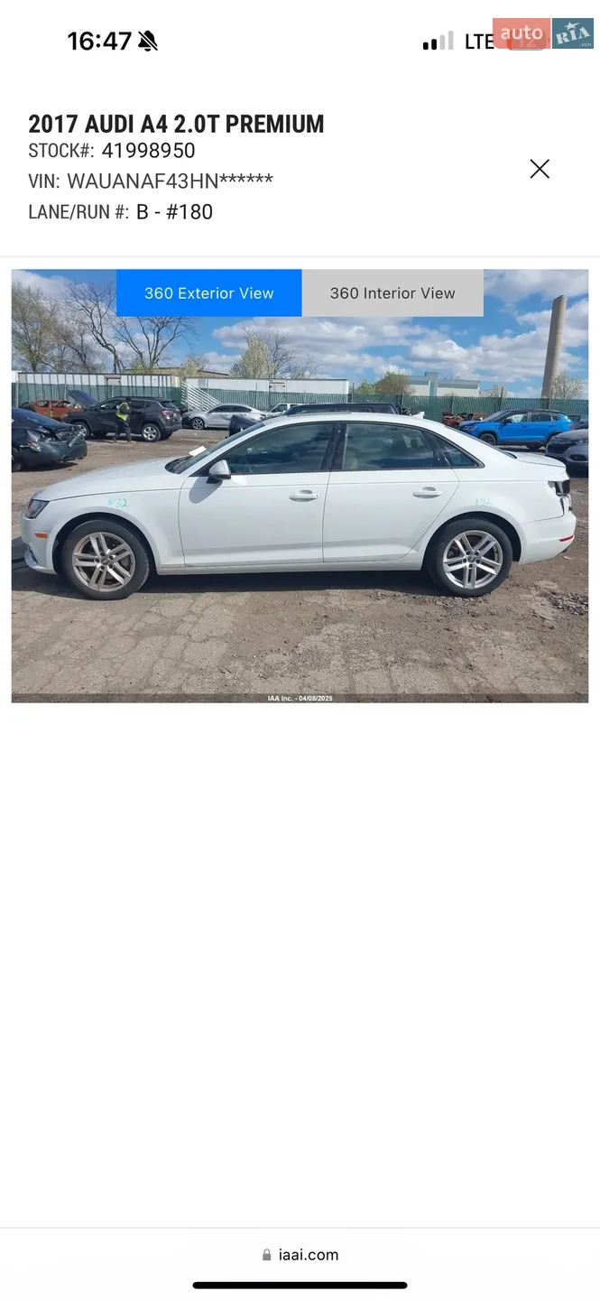 2017 Audi A4 - мініатюра 3