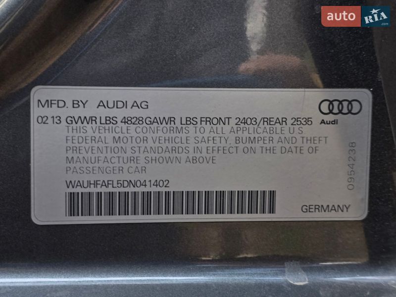 Седан Audi A4 2013 в Києві