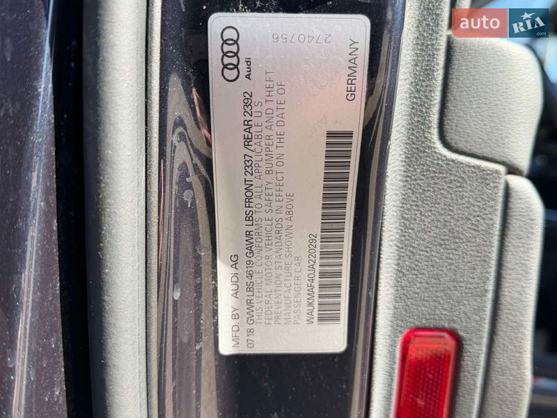 Седан Audi A4 2018 в Пирятине