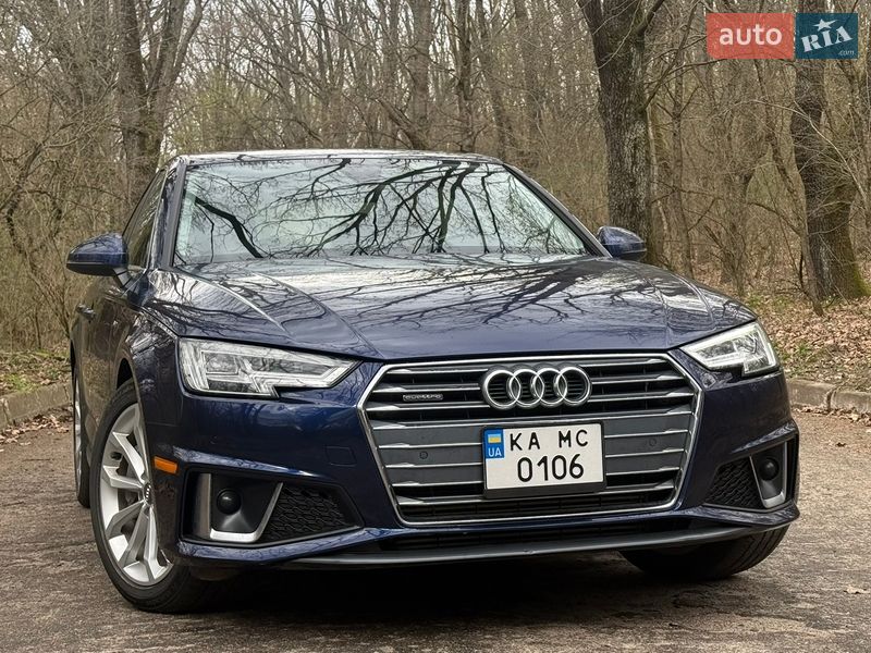 2019 Audi A4, VIN WAUENAF45KNG17029:plate — фото 1 (autoria)