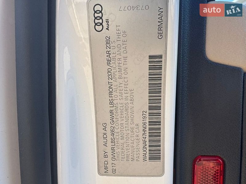 Седан Audi A4 2017 в Киеве