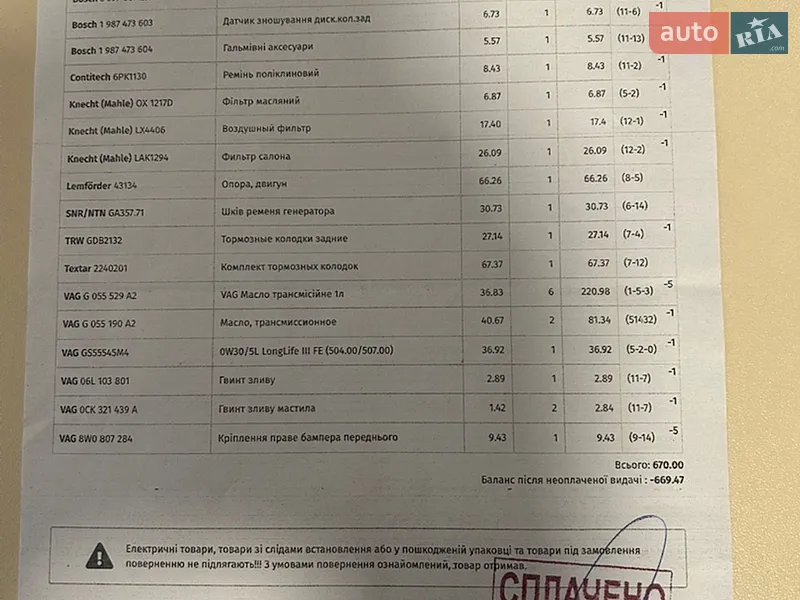 Седан Audi A4 2018 в Львові документ