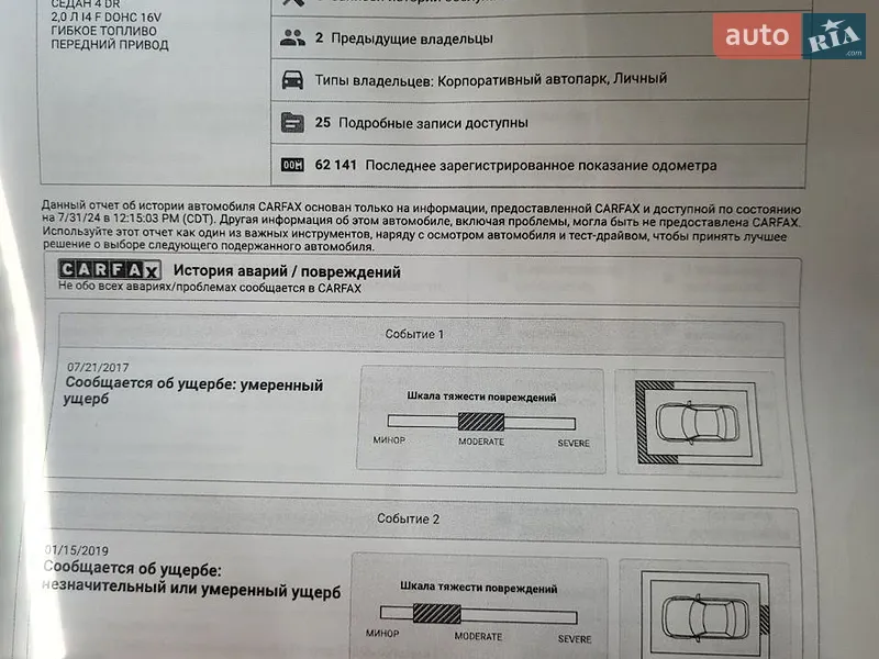 Седан Audi A4 2015 в Кременчуці документ