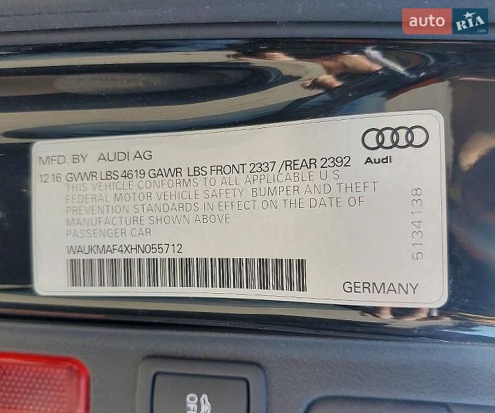 Седан Audi A4 2016 в Дніпрі