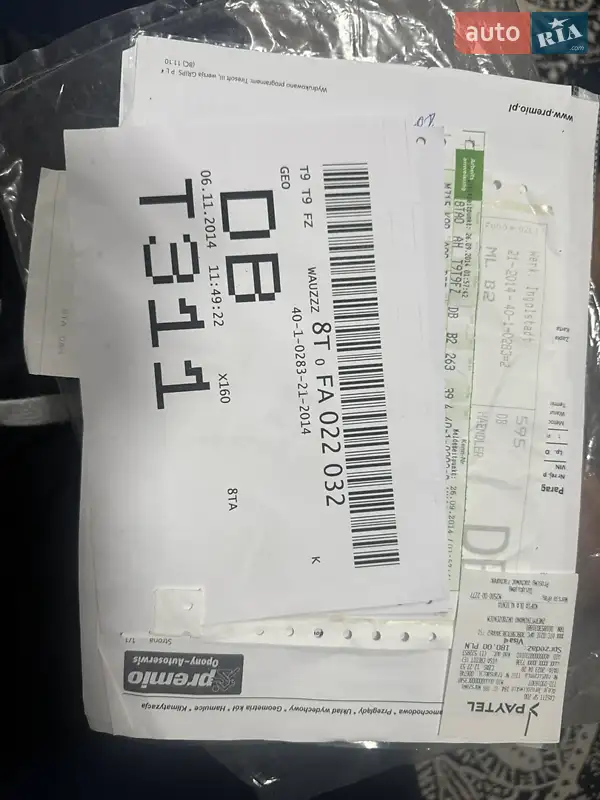 Лифтбек Audi A5 Sportback 2014 в Киеве документ 3 фото Лифтбек Audi A5 Sportback 2014 в Киеве документ