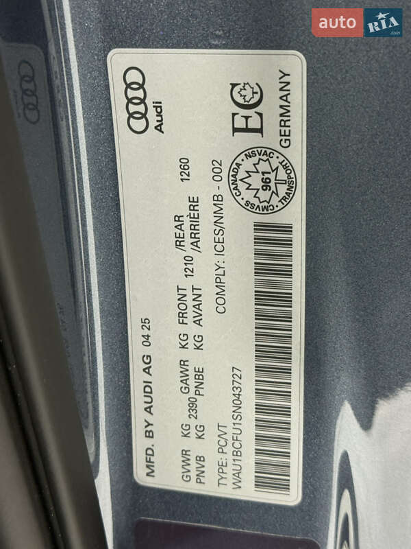 Ліфтбек Audi A5 2025 в Одесі