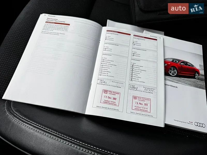 Купе Audi A5 2012 в Львове документ
