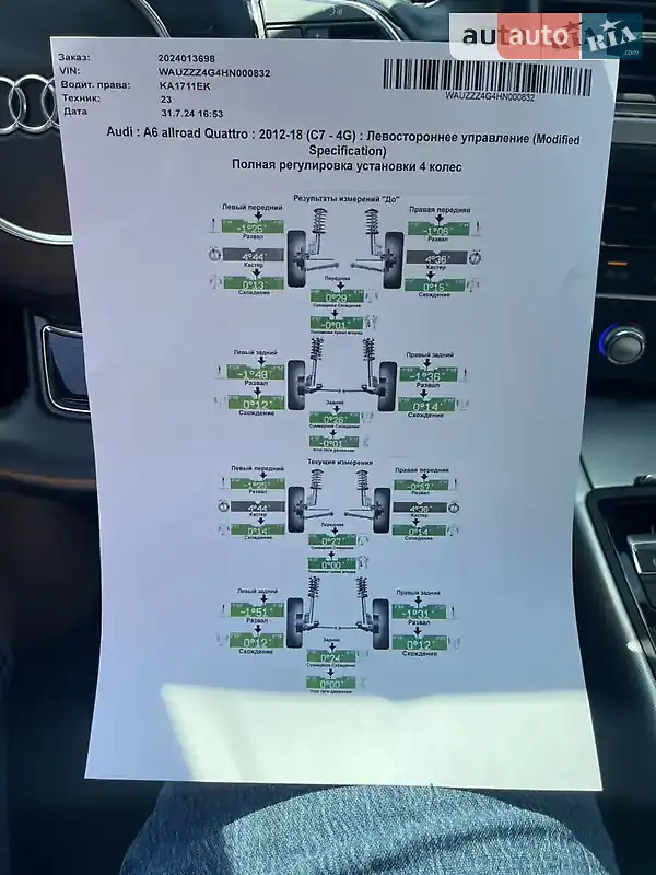 Универсал Audi A6 Allroad 2016 в Киеве документ 3 фото Универсал Audi A6 Allroad 2016 в Киеве документ
