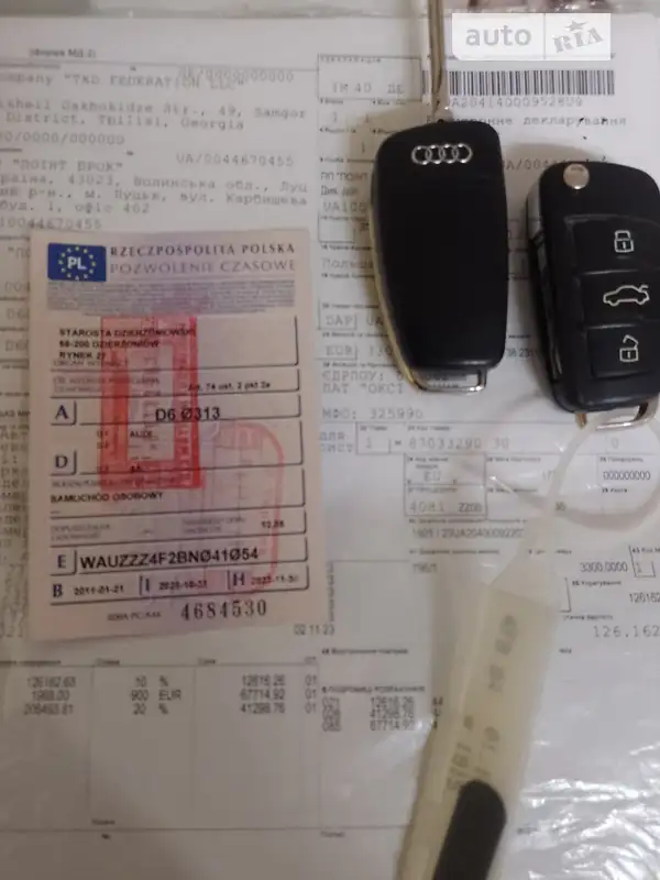 Универсал Audi A6 2011 в Костополе документ