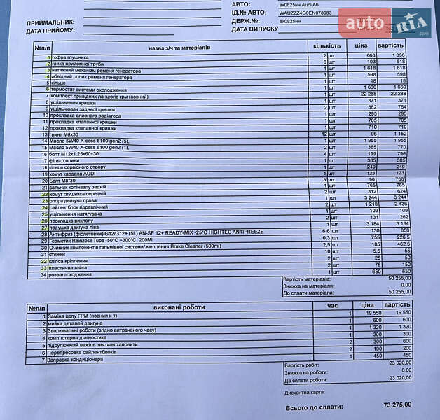 Седан Audi A6 2013 в Хмельницком