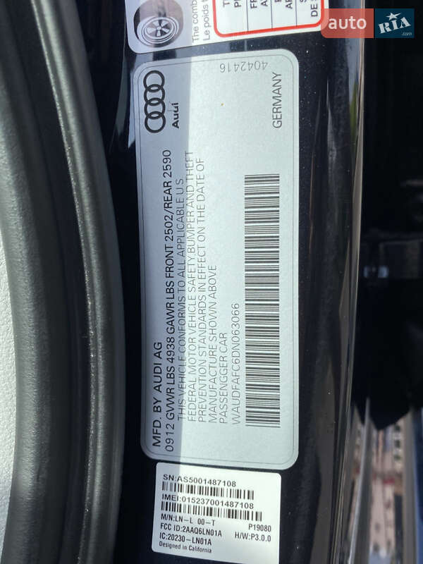 Седан Audi A6 2012 в Одессе