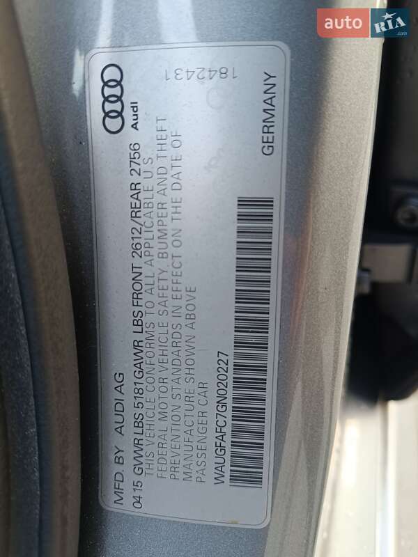 Седан Audi A6 2015 в Львове