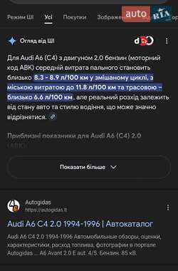 Седан Audi A6 1995 в Виноградові