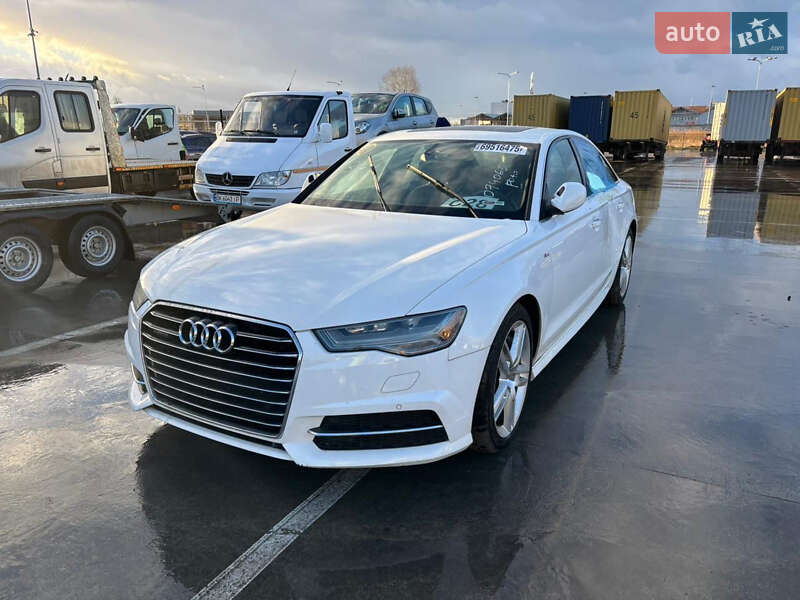 2015 Audi A6, VIN WAUGFAFC2GN074065:plate — фото 1 (autoria)