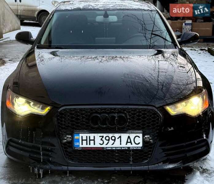 2014 Audi A6, VIN WAUGFAFC8FN028500:plate — фото 1 (autoria)