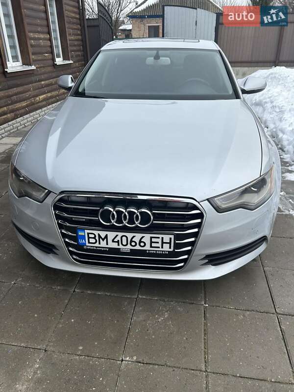 2014 Audi A6, VIN WAUGFAFC9EN147901:plate — фото 1 (autoria)