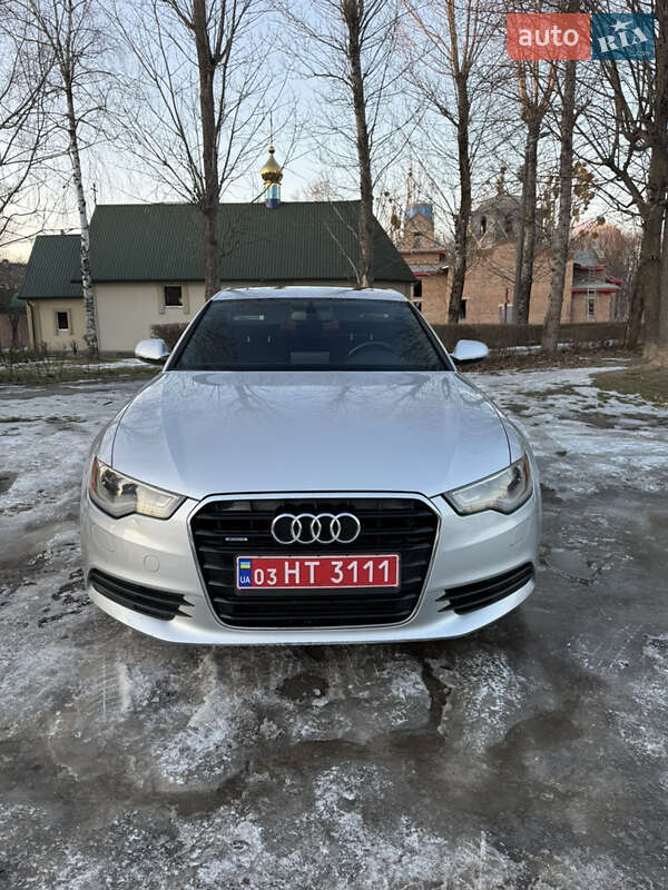 2013 Audi A6, VIN WAUGFAFC1EN017661:plate — фото 1 (autoria)