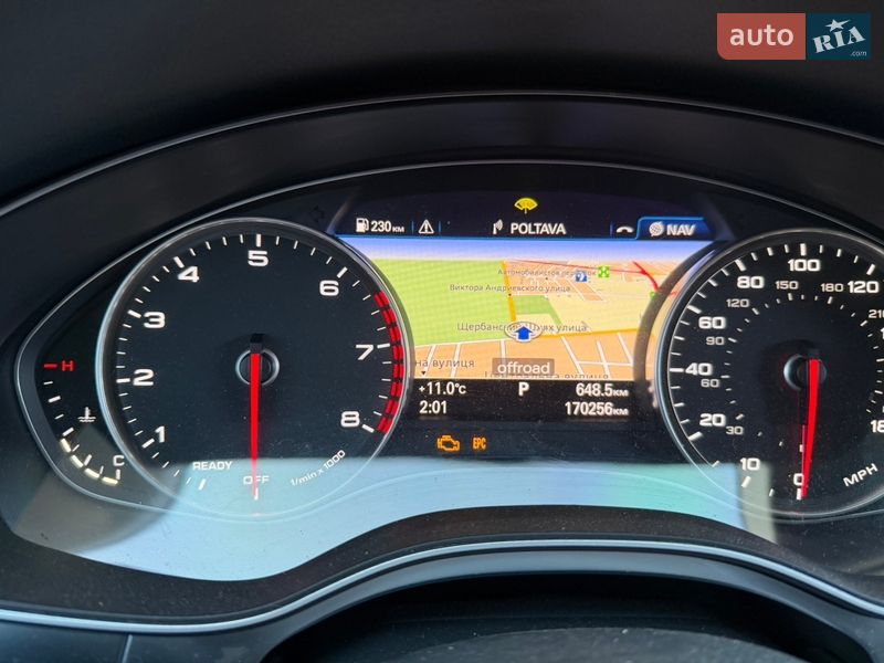 Седан Audi A6 2016 в Полтаві