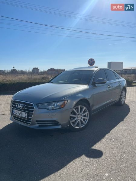 2012 Audi A6, VIN WAUGFAFC6DN019291:plate — фото 1 (autoria)