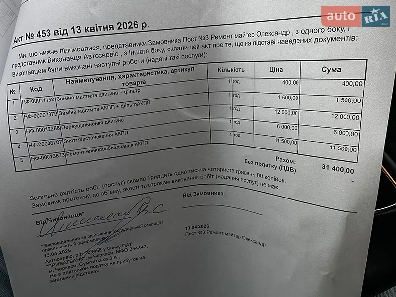 Седан Audi A6 2012 в Дніпрі документ