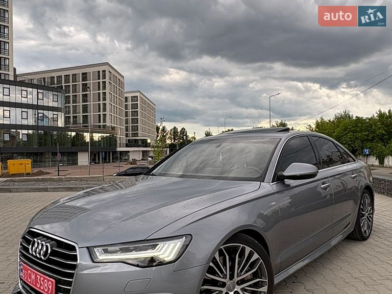 2017 Audi A6, VIN WAUG8AFC8HN130182:plate — фото 1 (autoria)