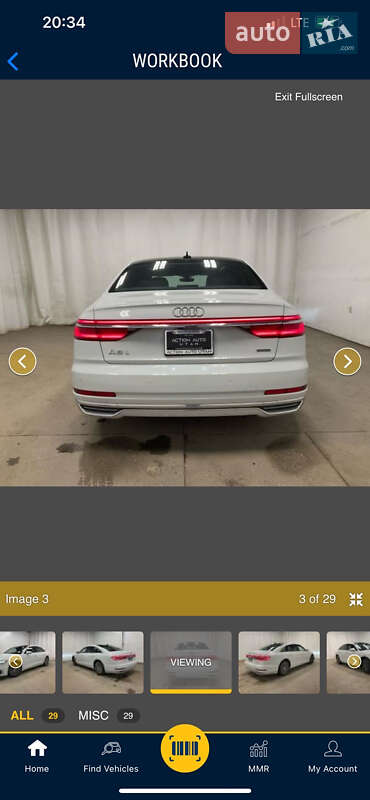Седан Audi A8 2018 в Львове