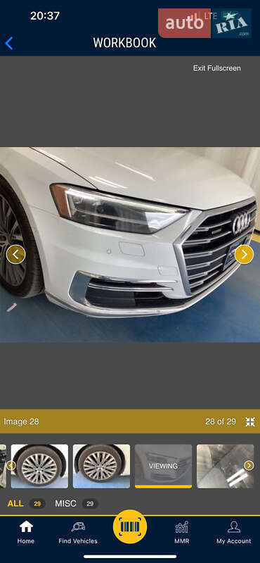Седан Audi A8 2018 в Львове