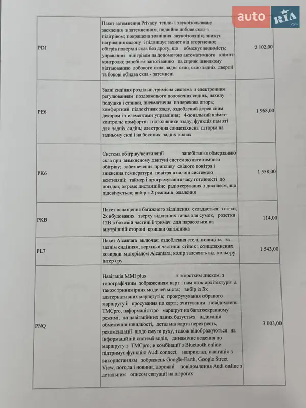 Седан Audi A8 2011 в Киеве документ