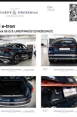 Купе Audi e-tron Sportback 2020 в Тячеве