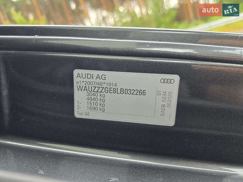 Позашляховик / Кросовер Audi e-tron Sportback 2020 в Ковелі