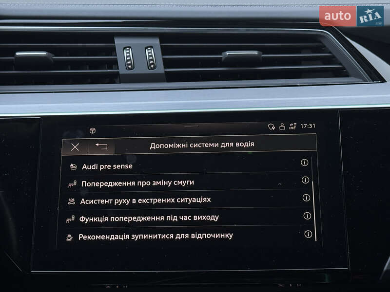Позашляховик / Кросовер Audi e-tron Sportback 2021 в Львові фото 50 Позашляховик / Кросовер Audi e-tron Sportback 2021 в Львові