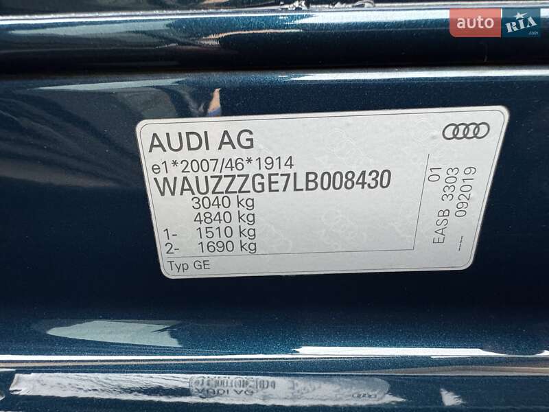 Внедорожник / Кроссовер Audi e-tron 2020 в Ивано-Франковске фото 73 Внедорожник / Кроссовер Audi e-tron 2020 в Ивано-Франковске