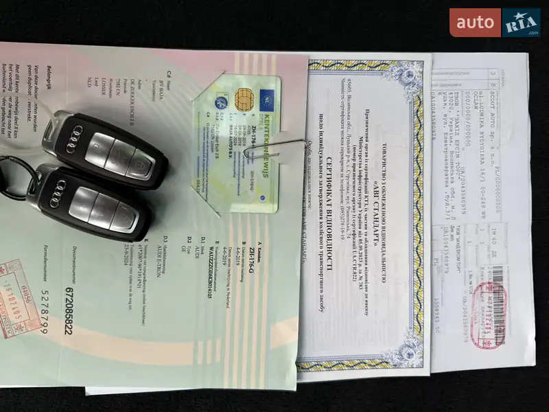 Позашляховик / Кросовер Audi e-tron 2019 в Львові документ 2 фото Позашляховик / Кросовер Audi e-tron 2019 в Львові документ