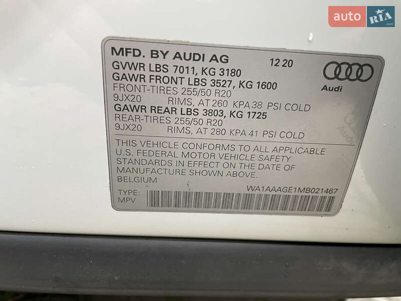 Внедорожник / Кроссовер Audi e-tron 2020 в Львове